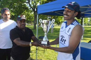 Trophy presentation to York